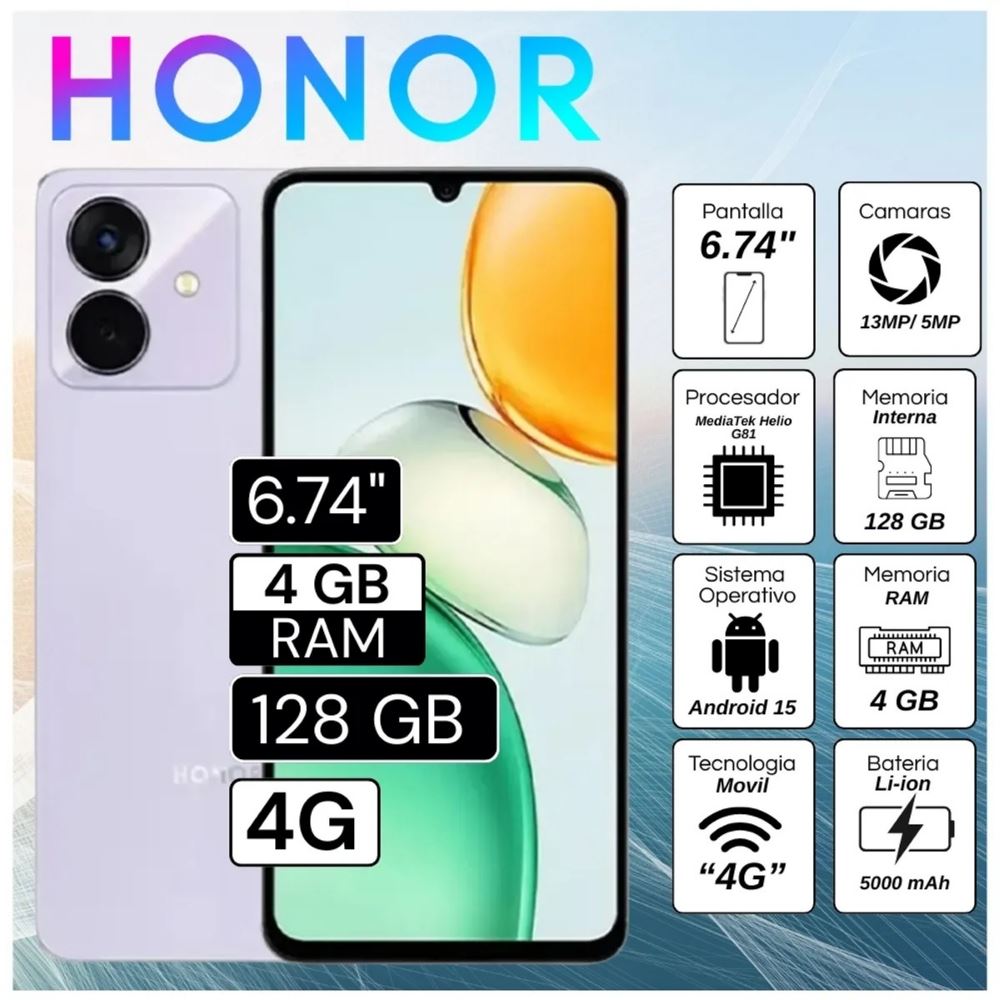 CELULAR HONOR PLAY 10 4+128GB MORADO